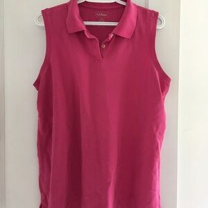 L.L. Bean Women's Vibrant Pink Sleeveless Top